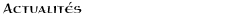 actualités